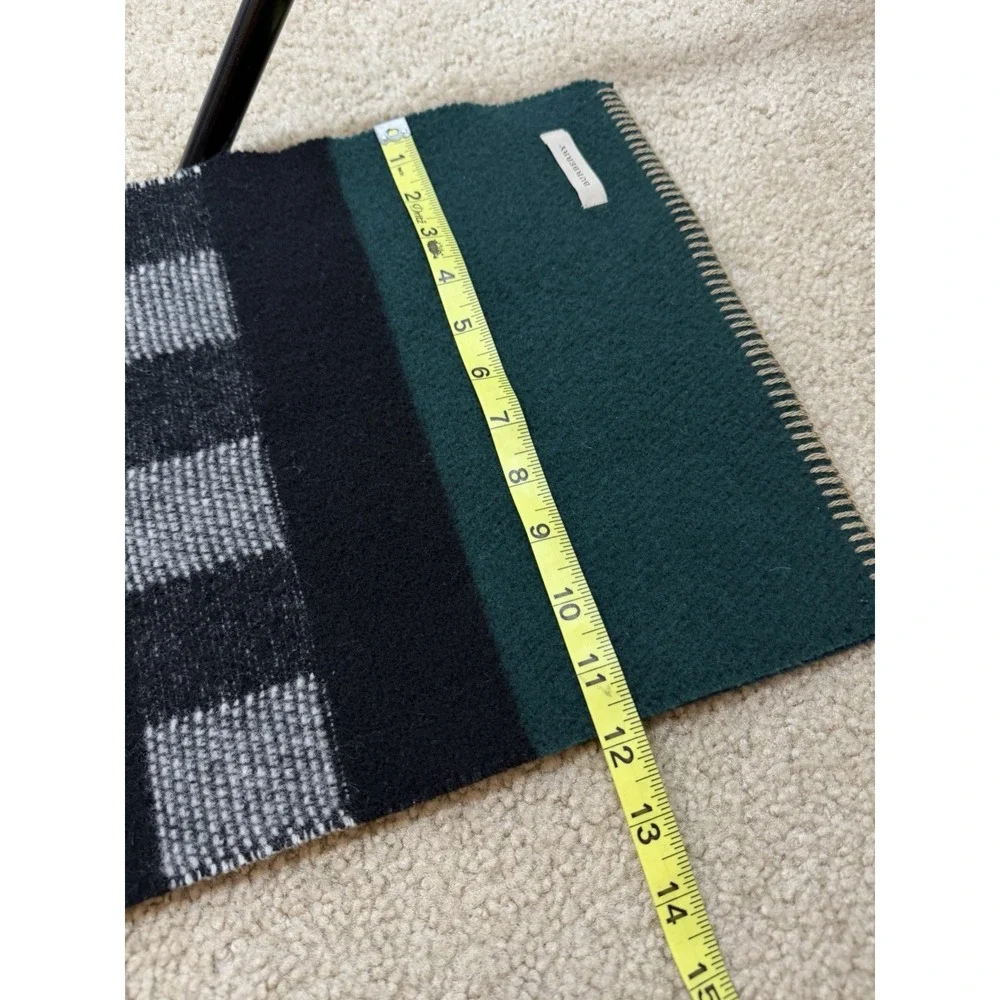 Rare Limited BURBERRY Unisex Multicolor Wool Cashmere‎ Blanket Scarf 75x12